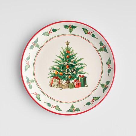 Talerz Deserowy Regalos z motywem choinki