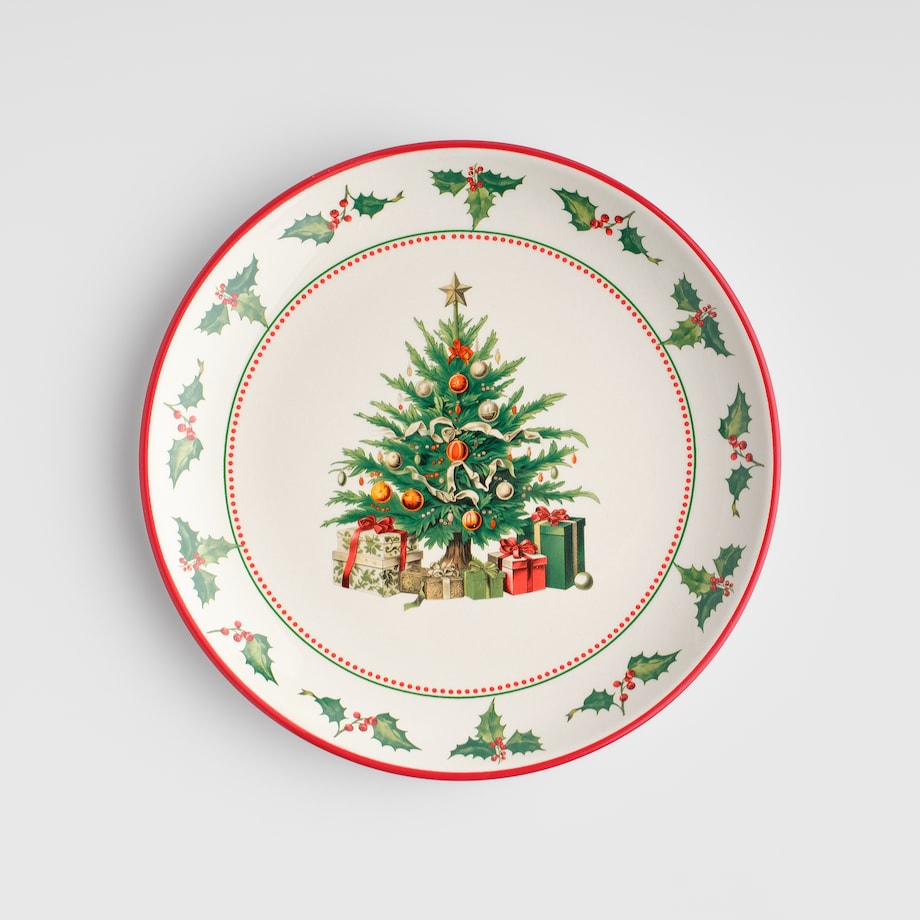 Talerz Deserowy Regalos z motywem choinki