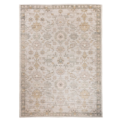 Dywan Wełniany Sahara 160x230 cm Ornament Vintage Beżowy