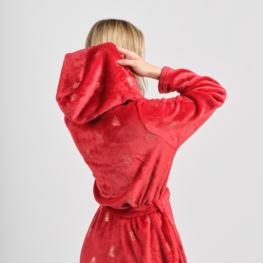 Szlafrok Genna z motywem choinki