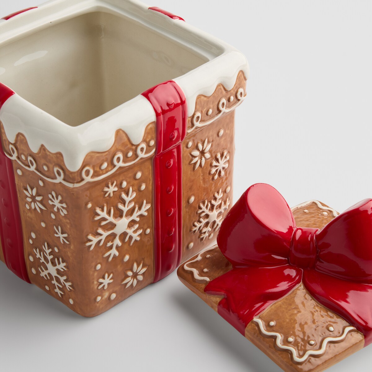 Pojemnik Gingerbox z motywem śnieżynki