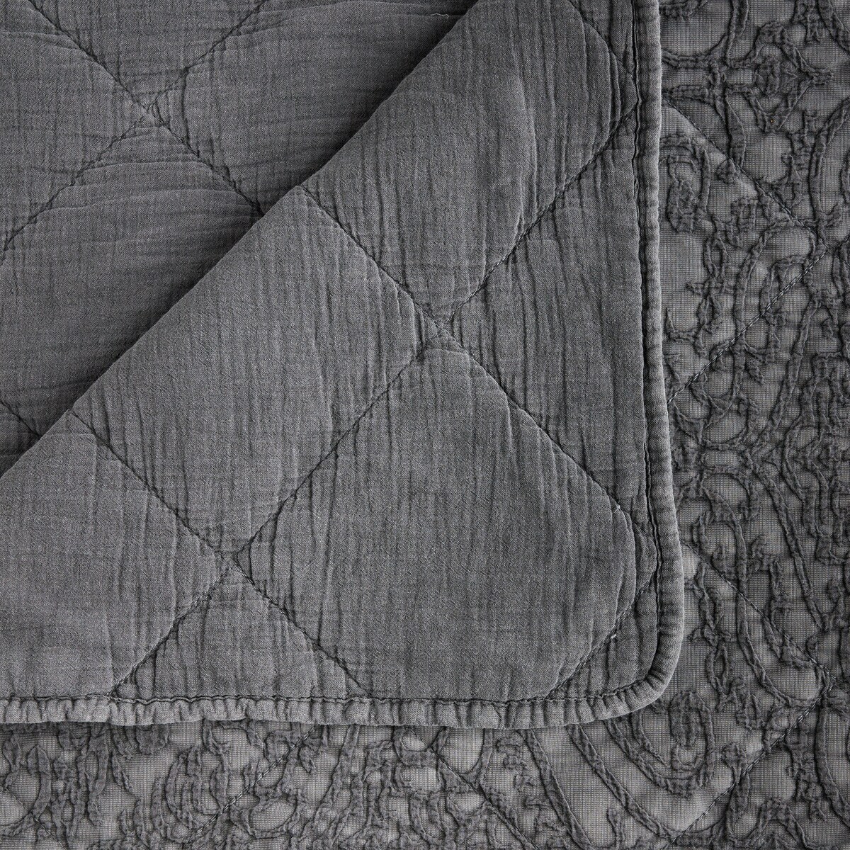 Narzuta Bawełniana Doreno 200x220 cm z motywem arabeski