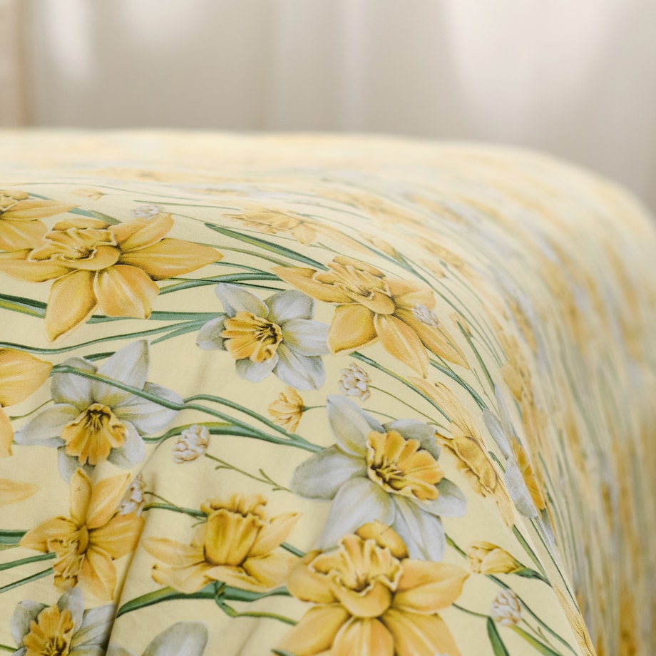 Pościel z bawełny satynowej Daffelis 160x200 cm z motywem kwiatowym