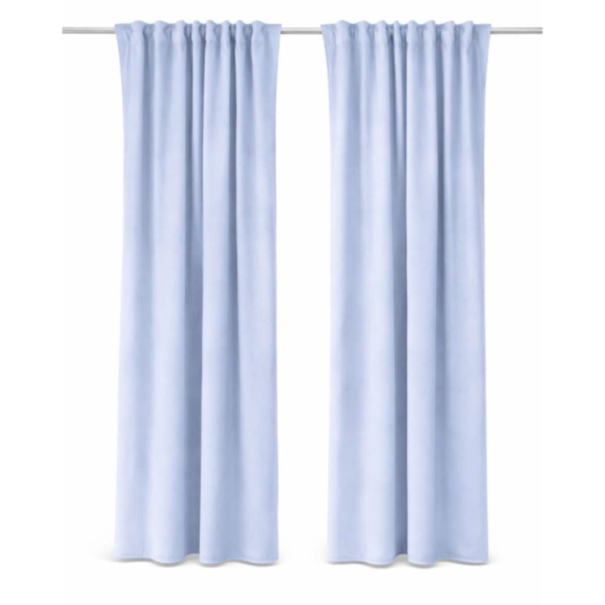 Zasłona welurowa Werona w kolorze baby blue