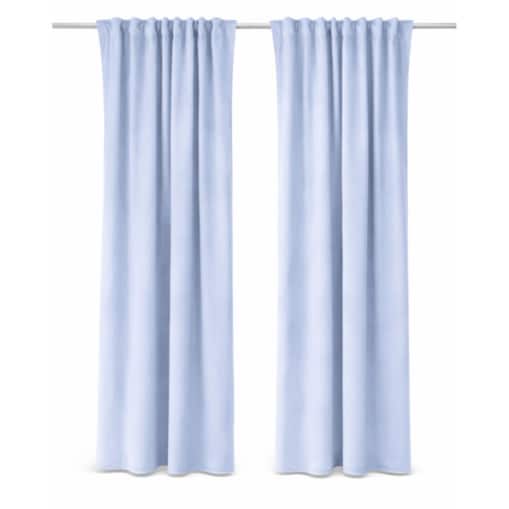 Zasłona welurowa Werona w kolorze baby blue