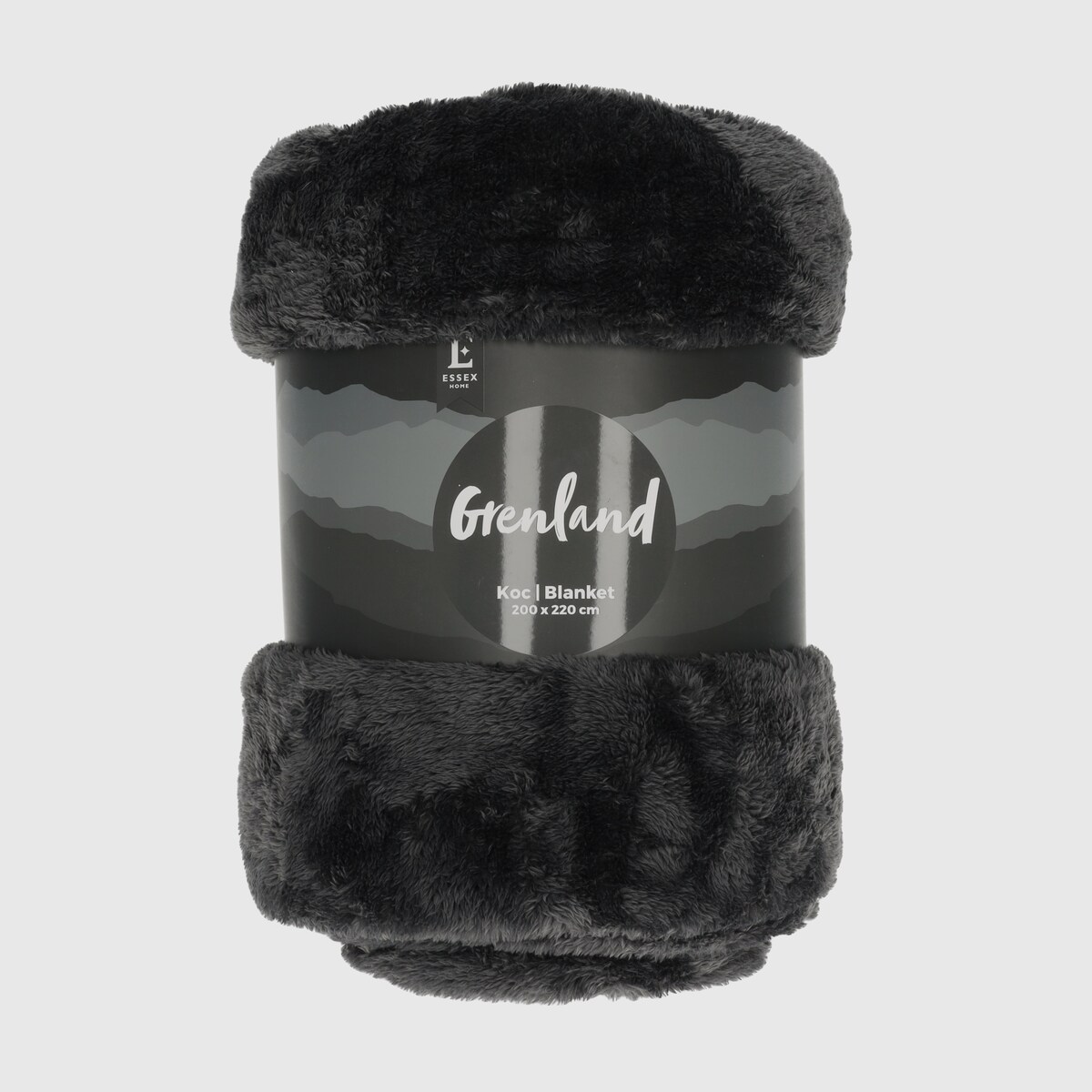 Jednokolorowy koc Grenland VI 200x220 cm