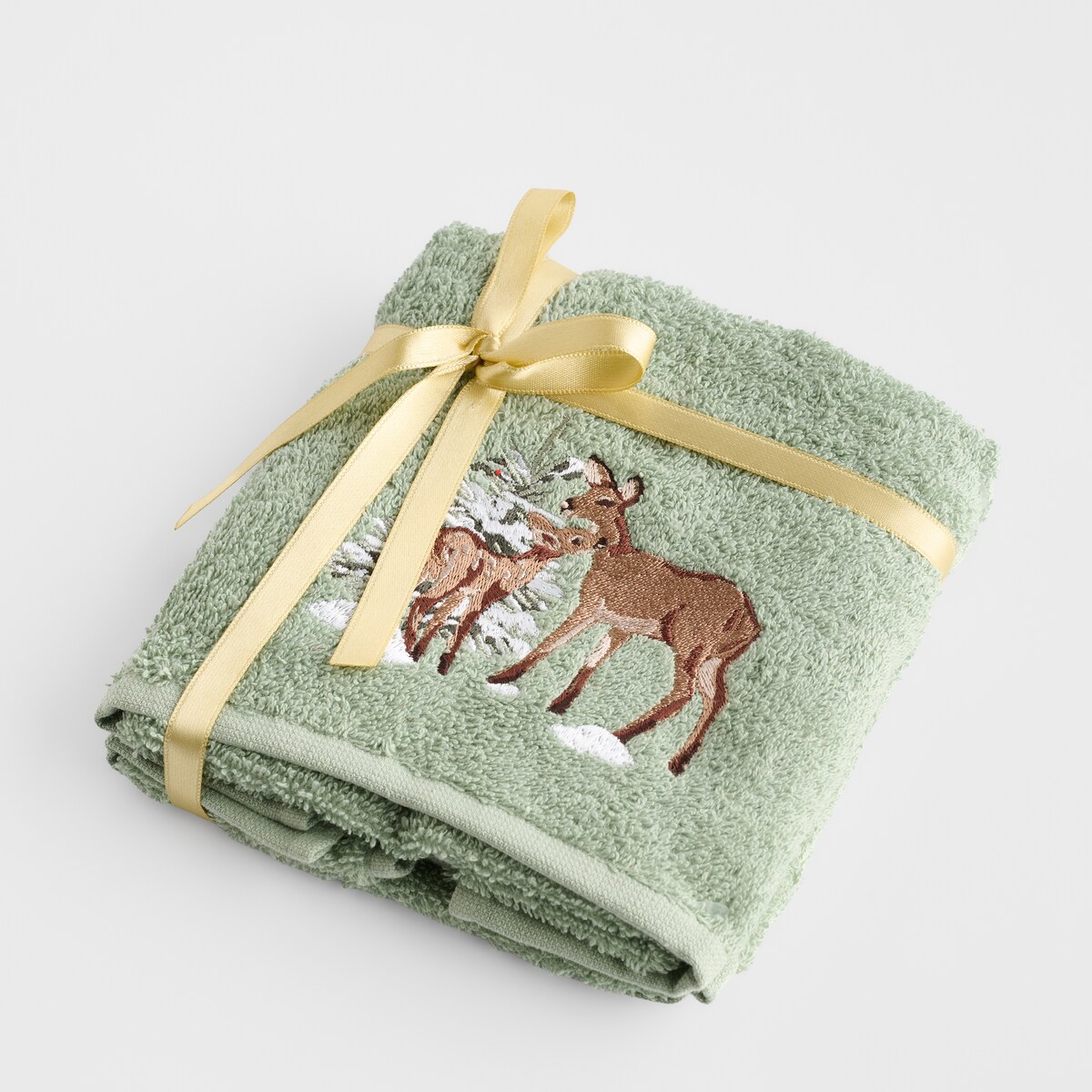 Komplet ręczników dekoracyjnych do twarzy lub rąk 2szt Hirvos 30x50 cm z motywem zwierząt leśnych