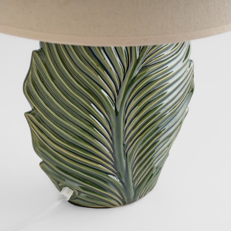 Lampa Stołowa Finda z motywem liściastym