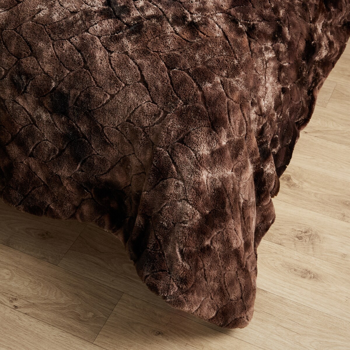 Drukowana futrzana narzuta na łóżko Norana 180x200 cm