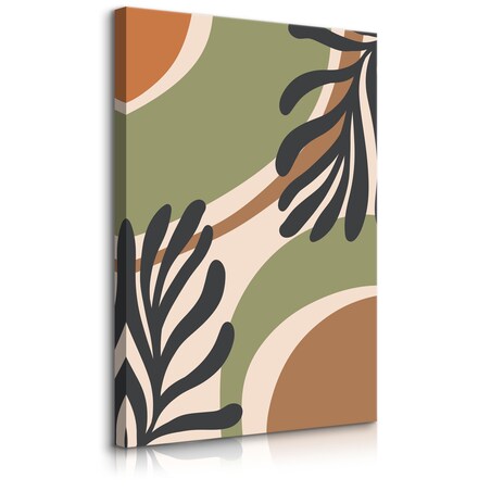 Obraz Abstrakcyjne Liście W Stylu Boho 30x40cm