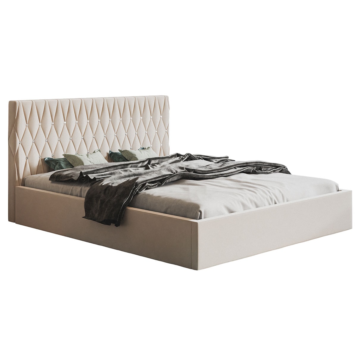 Łóżko tapicerowane OLDO 3 jednoosobowe z pojemnikiem