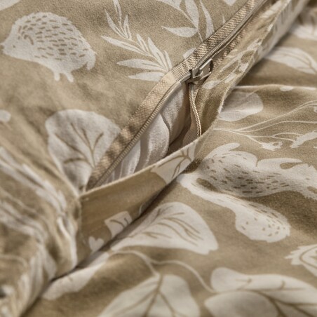 Pościel z bawełny satynowej Misne 140x200 cm z motywem zwierząt leśnych