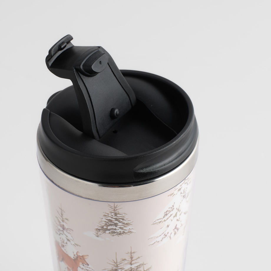 Kubek Termiczny Hirvos z motywem renifera