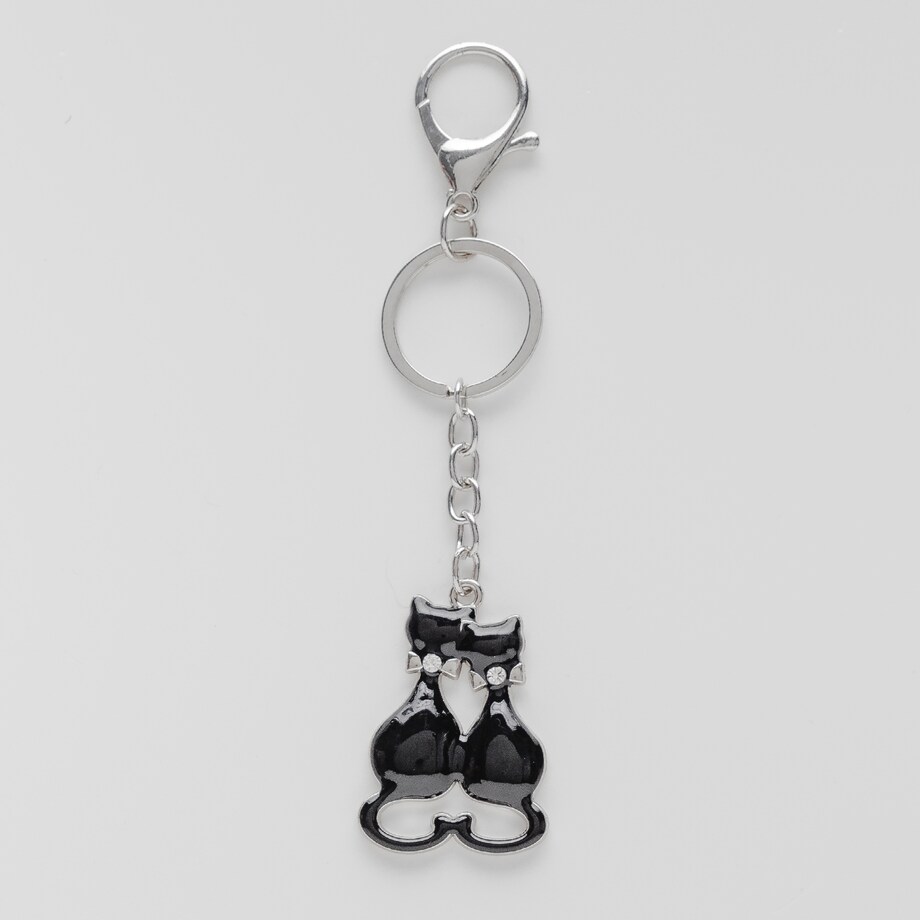 Keychain Double Cats 