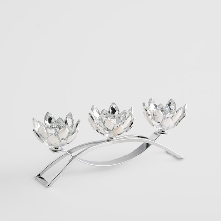 Świecznik potrójny Cristal shine small trio