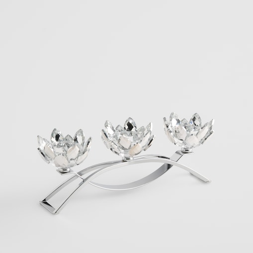 Świecznik potrójny Cristal shine small trio