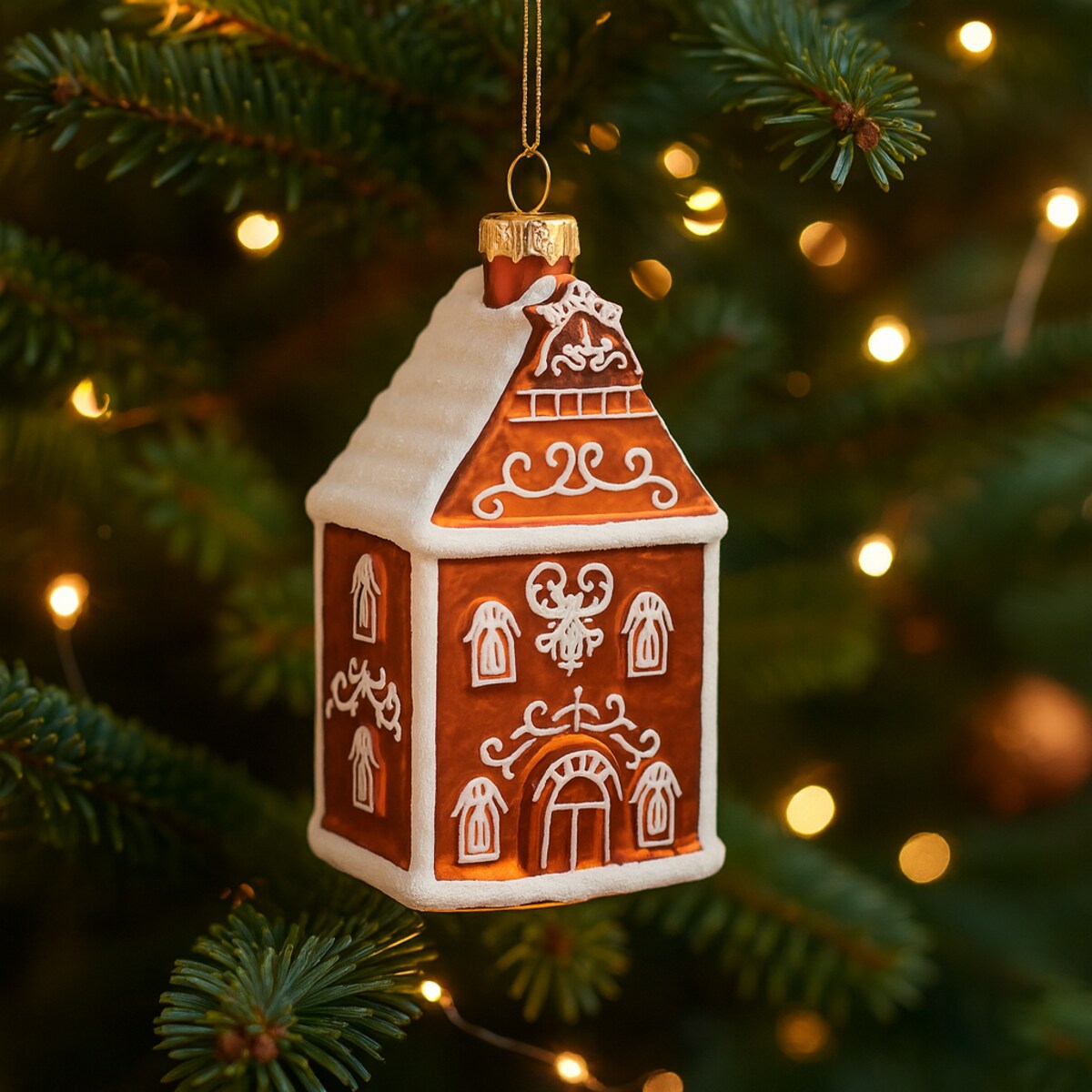 Bombka szklana Imberio z motywem piernika