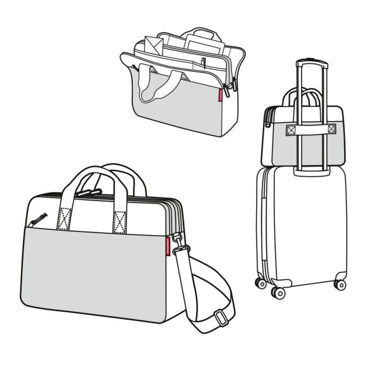 Torba workbag canvas blue - bawełna, 13 l