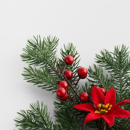 Bukiet Euforbis z motywem roślinnym