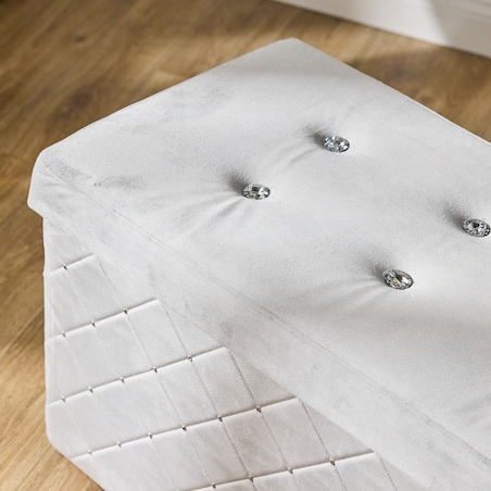 Puf ze schowkiem Diamante 80x40 h40 cm
