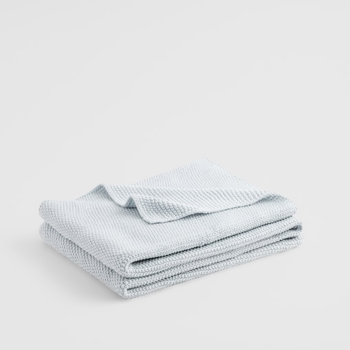 Jednokolorowy koc dzianinowy Zaldaris 130x170 cm