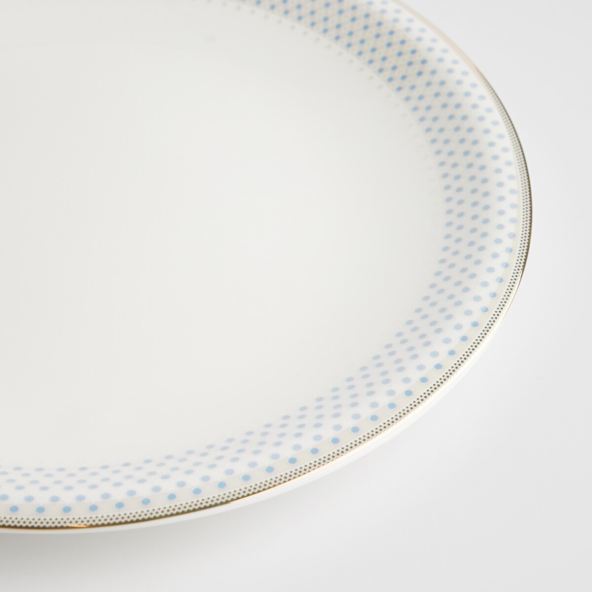 Talerz Obiadowy Cadena z motywem geometrycznym