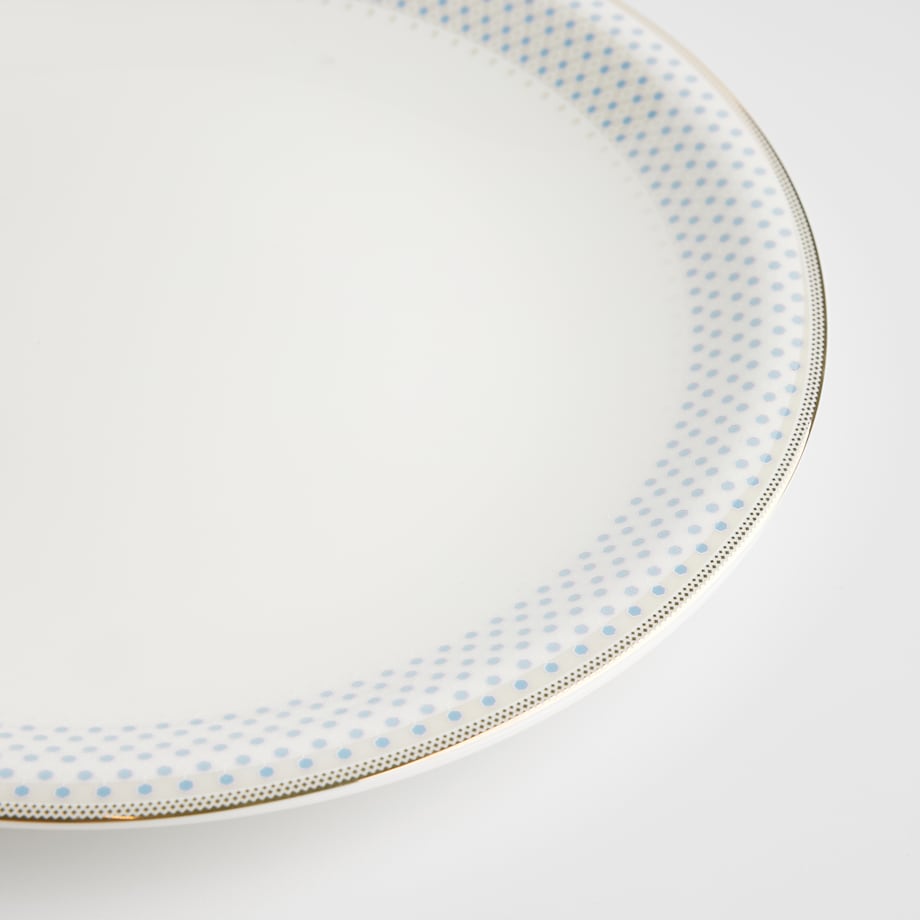 Talerz Obiadowy Cadena z motywem geometrycznym