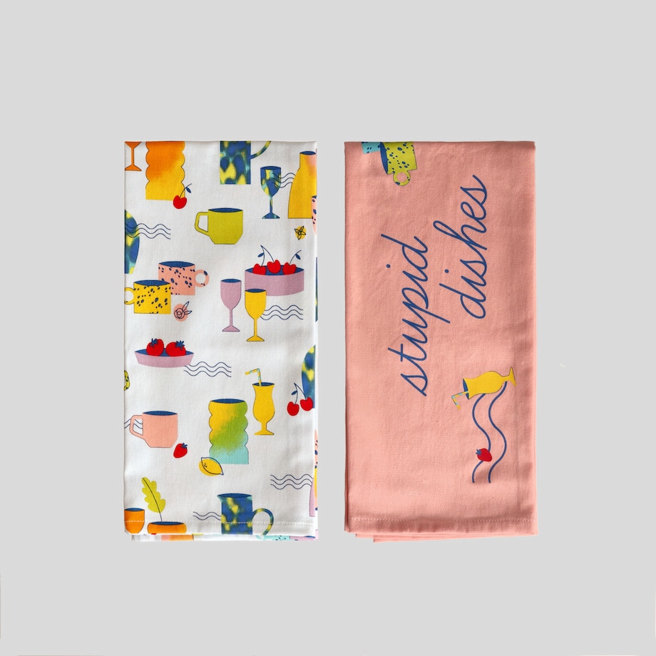 Komplet Ścierek Berto 45x65 cm z motywem kulinarnym