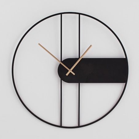 Industrialny Zegar Ścienny Blankes z motywem geometrycznym