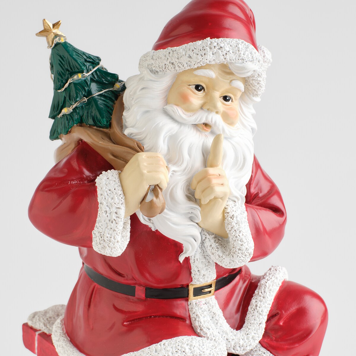 Figurka Led Chimney z motywem mikołaja