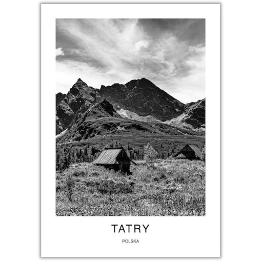 plakat tatry polska 30x40 cm