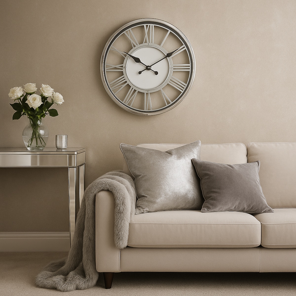 elegancki zegar ścienny eromatino 2 ø 45 cm