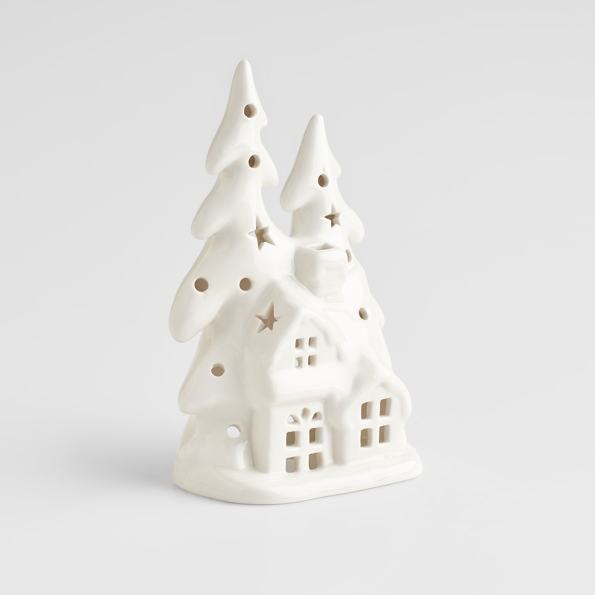 Świecznik Snowy village z motywem domku