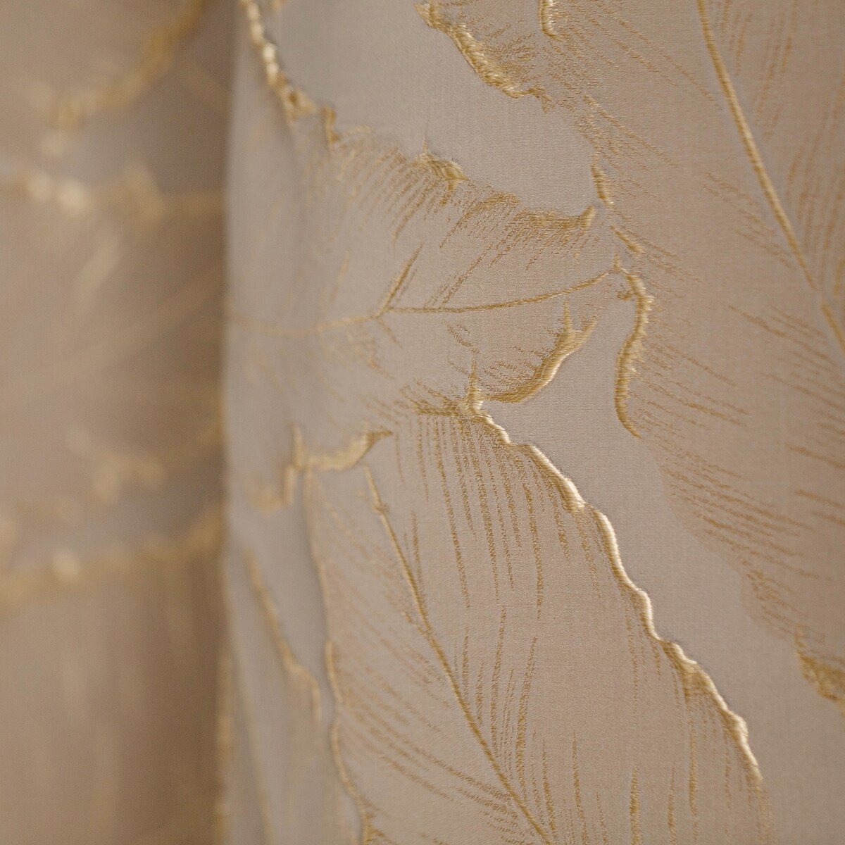 Zasłona Żakardowa Fernaso 140x250 cm z motywem liściastym