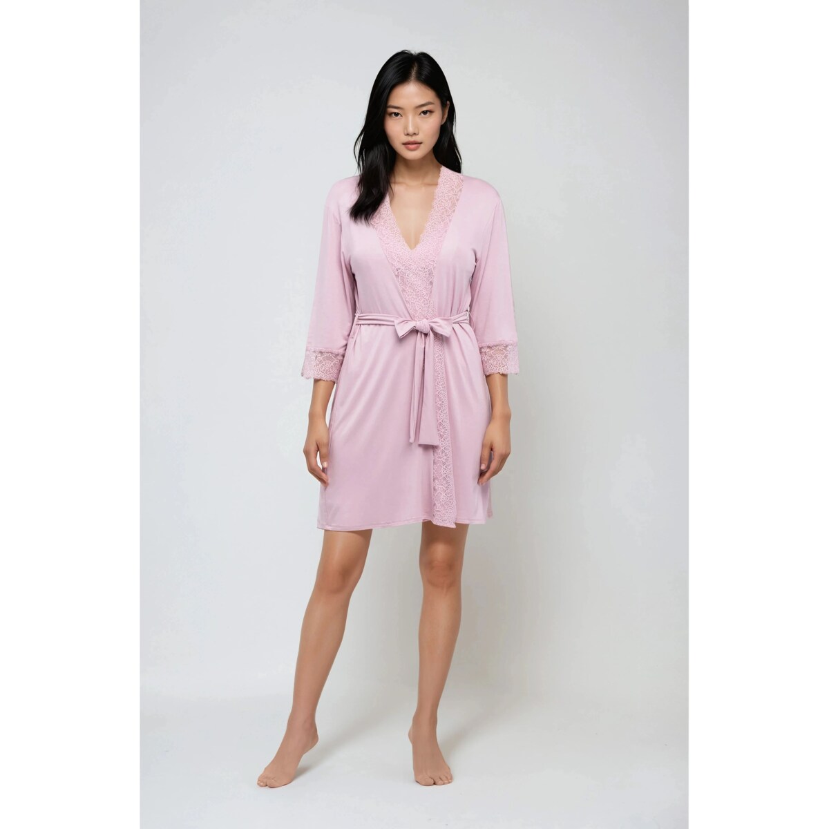 Szlafrok Jane Różowy Różowy, XL