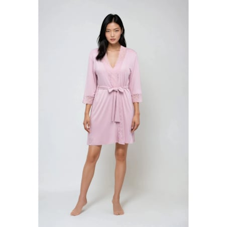 Szlafrok Jane Różowy Różowy, XL