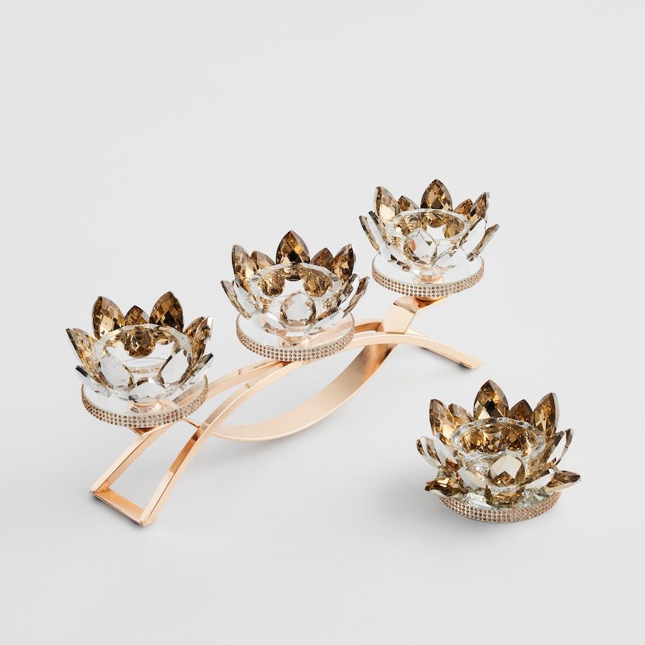 Świecznik potrójny Cristal shine diamond small trio
