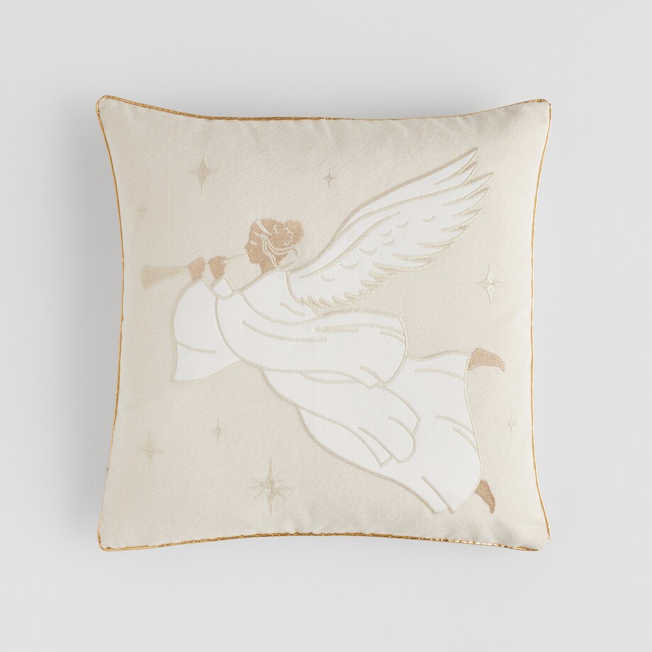 Poszewka Haftowana Angeliso 45x45 cm z motywem anioła