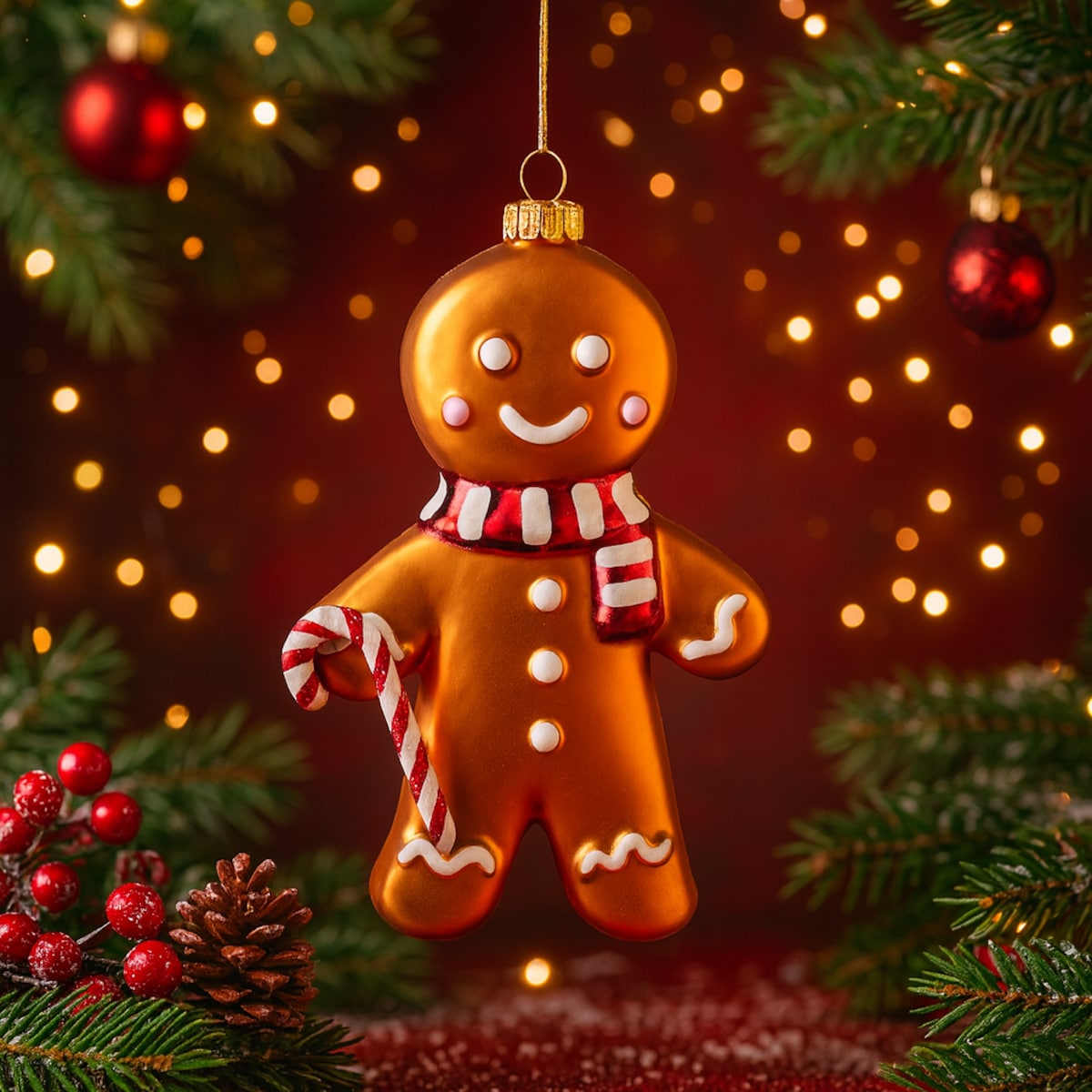 Bombka szklana Kuki z motywem piernika