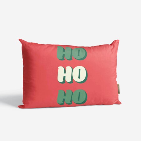Poduszka świąteczna - Ho Ho Ho - czerwona 40x60 cm