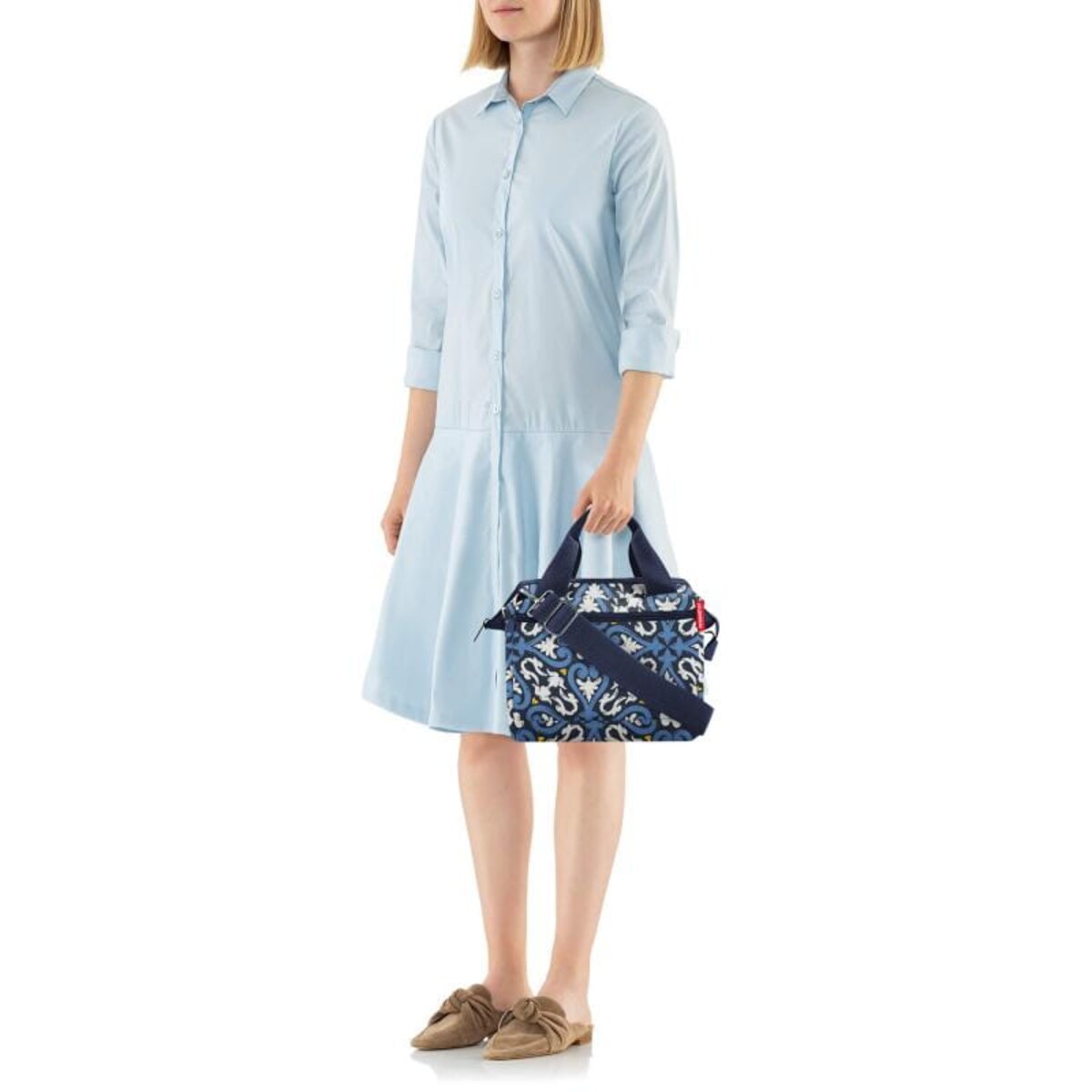 Torebka allrounder cross floral1, 4l, poliester