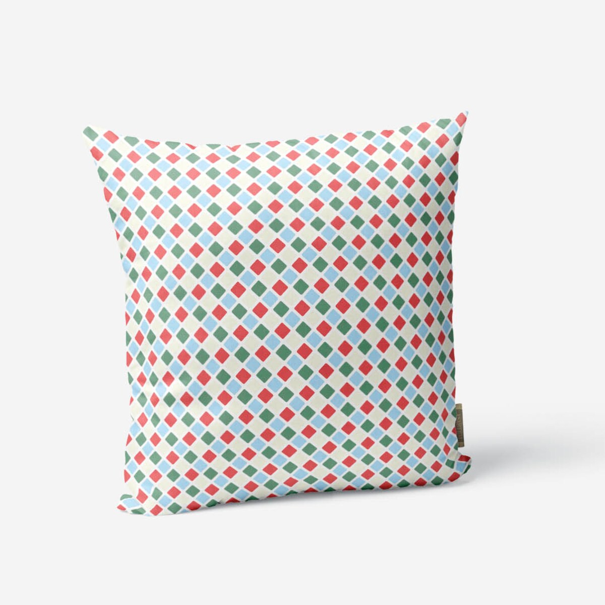 Poduszka świąteczna - Świąteczna kratka 45x45 cm