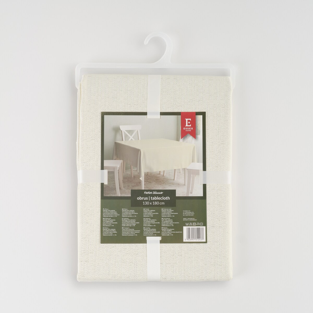 Obrus Żakardowy Festive Shimmer 130x180 cm