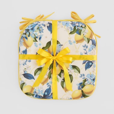 Zestaw siedzisk Lemondi 40x40 cm z motywem owoców