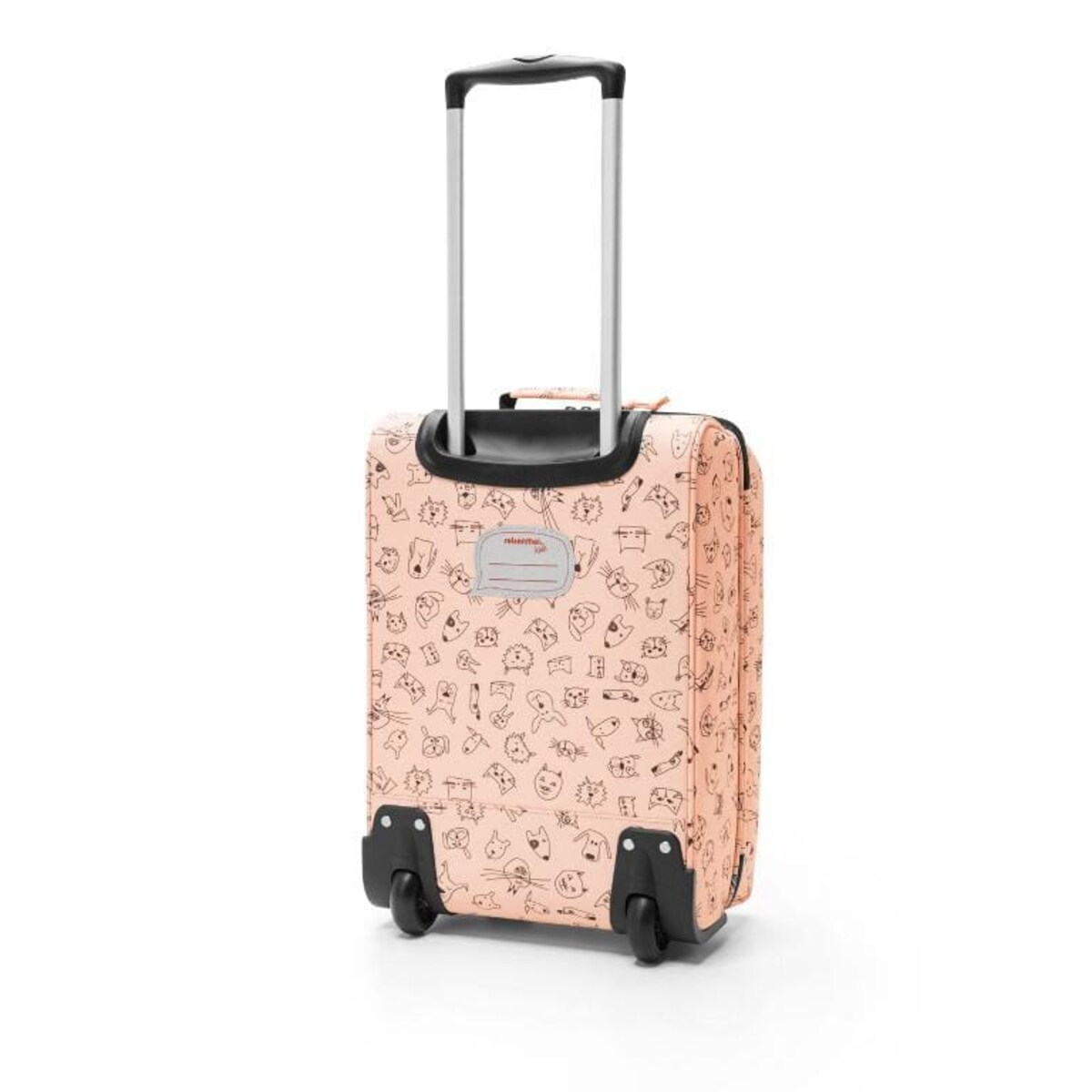 Walizka trolley XS kids cats and dogs rose - poliester