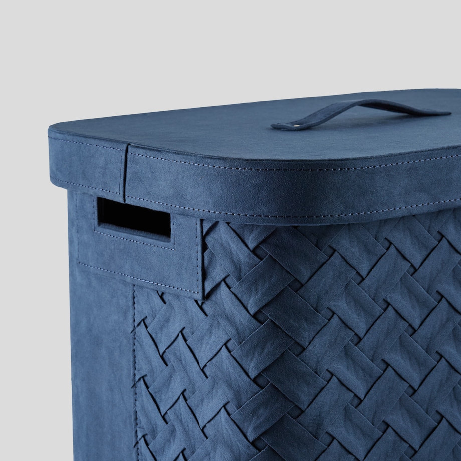 elegancki kosz na pranie z welwetu babtistin