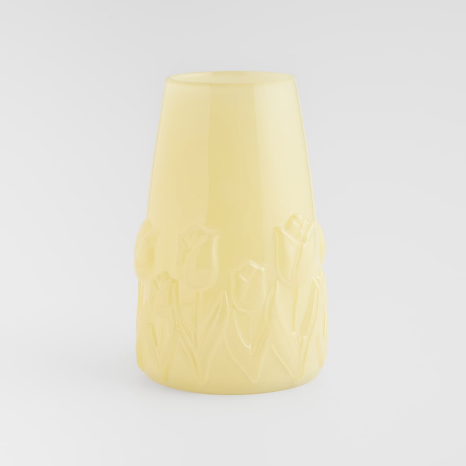 Wazon Glass tulip z motywem kwiatowym