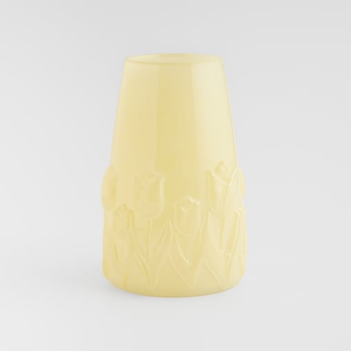 Wazon Glass tulip z motywem kwiatowym