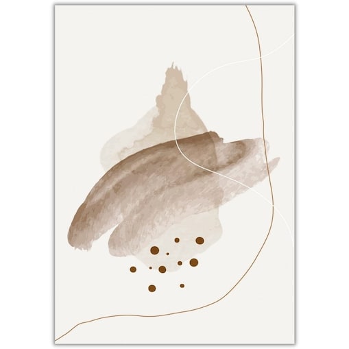 plakat brown abstract 2 30x40 cm