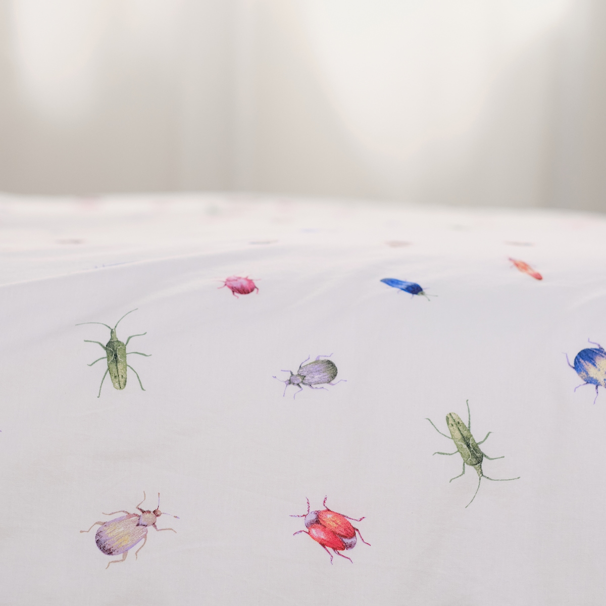 Komplet pościeli bawełnianej Bugbug 160x200 cm z 2 poszewkami 70x80